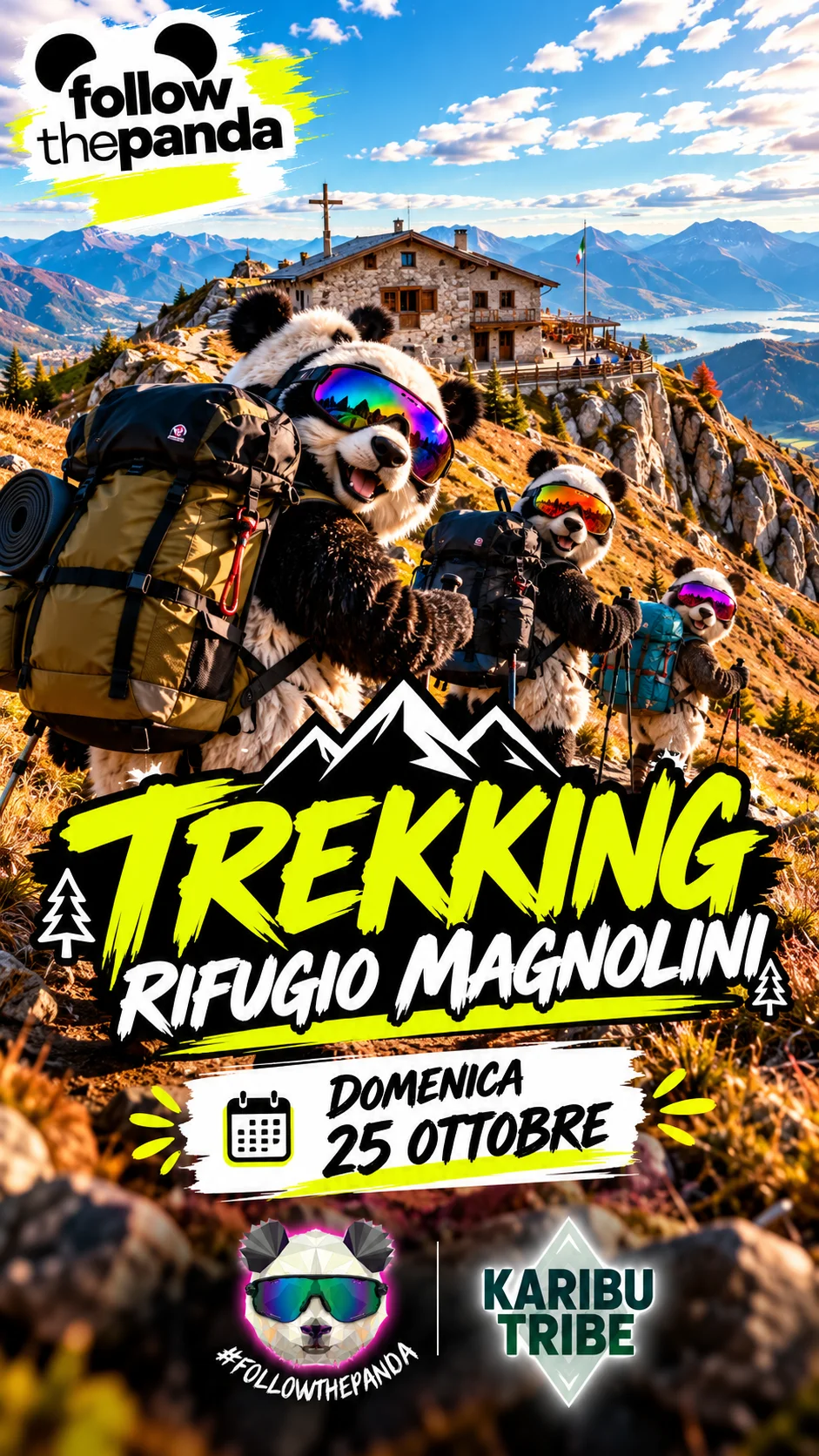 Locandina di Trekking al rifugio Magnolini