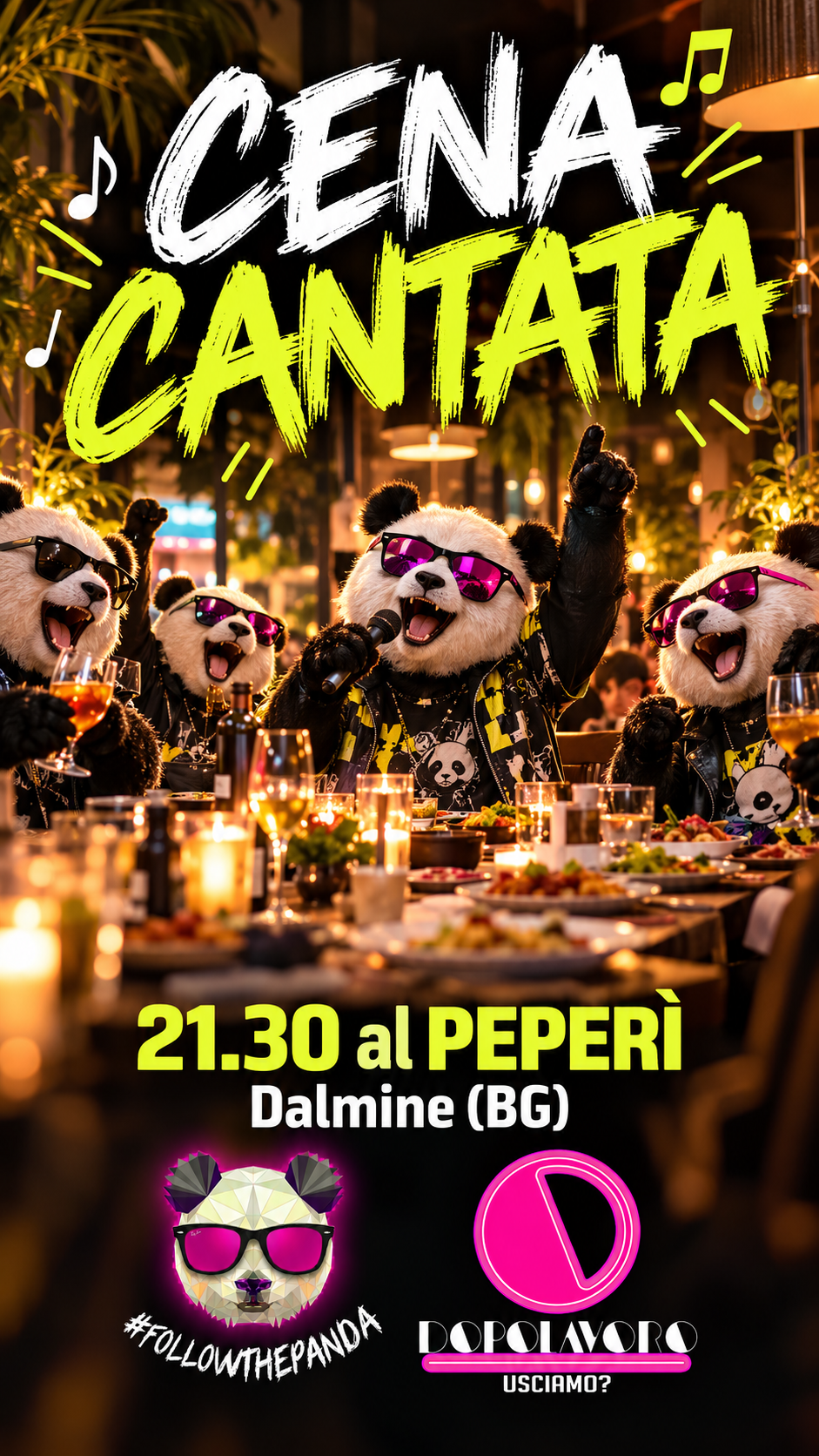 Locandina di Cena cantata al Peperì