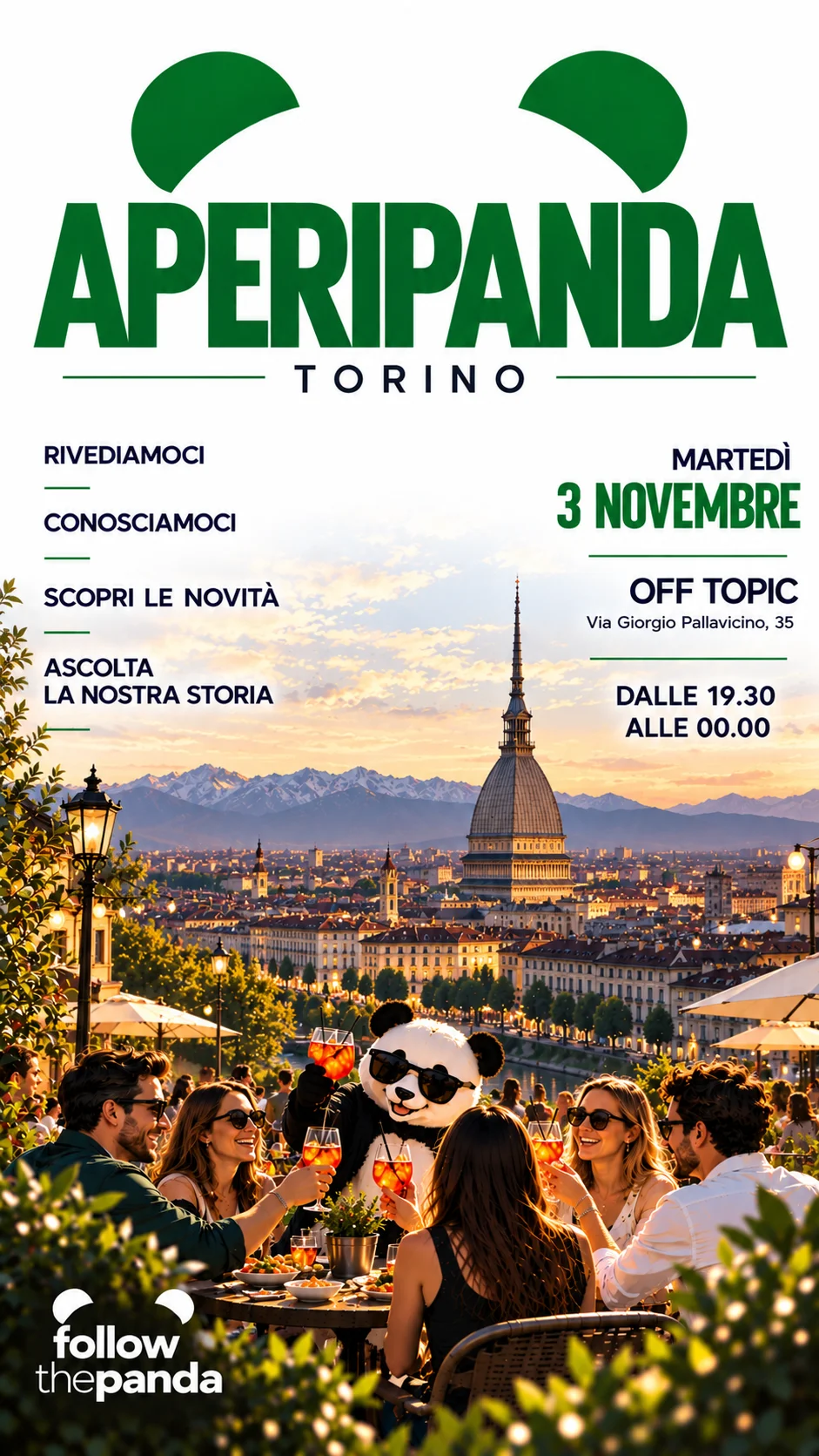 Locandina di Aperipanda · Torino