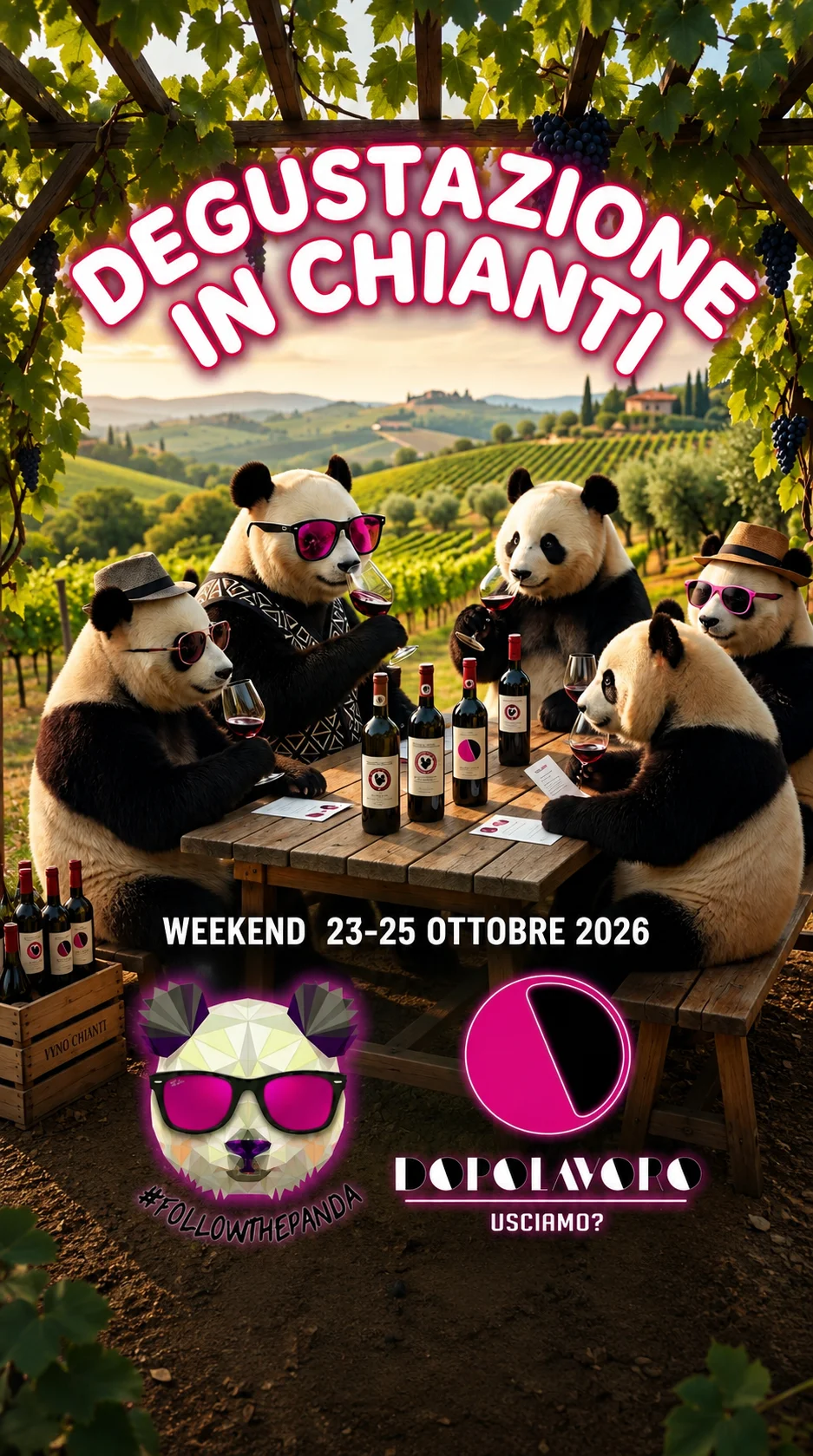 Locandina di Degustazione in Chianti